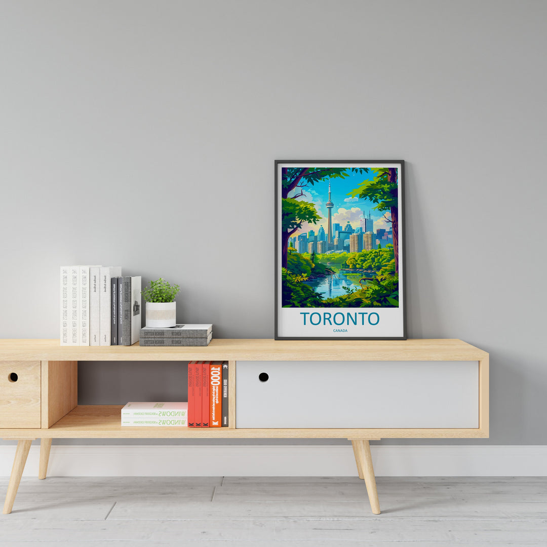 Toronto Travel Print Wall Art Toronto Canada Wall Hanging Home Decoration Toronto Gift Art Lovers Wall Art Print Toronto Canada Art