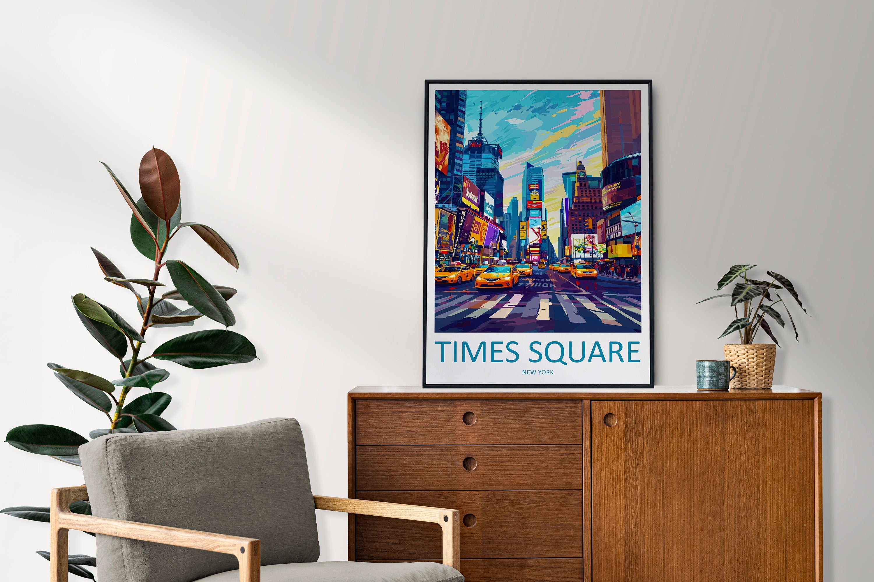 Times Square Travel Print