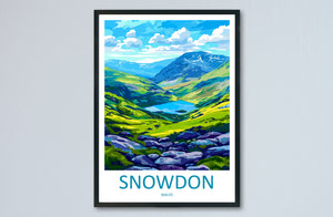 Snowdonia Print Snowdonia Home Decor Landscape Art Print Snowdonia