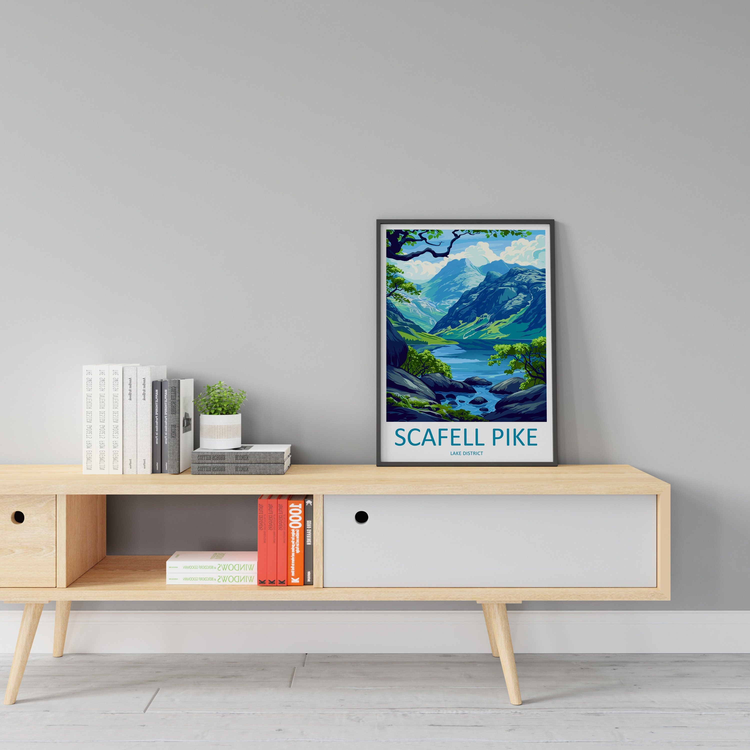 Scafell Pike Travel Print