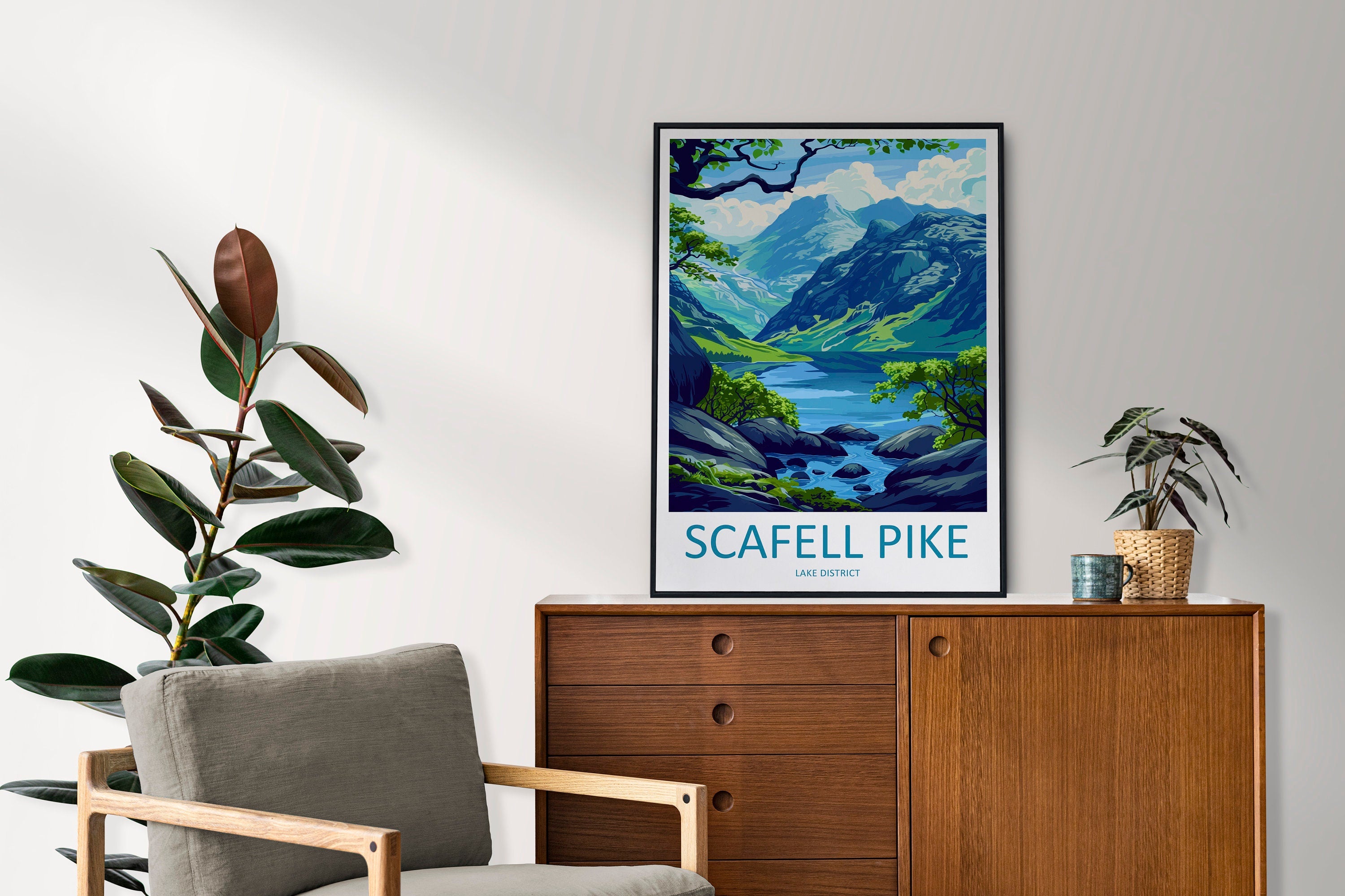 Scafell Pike Travel Print