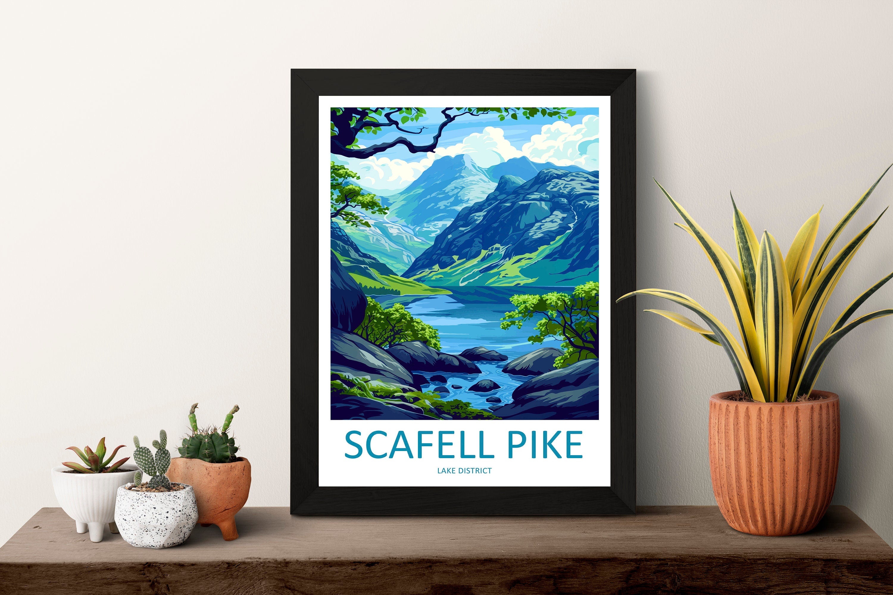 Scafell Pike Travel Print