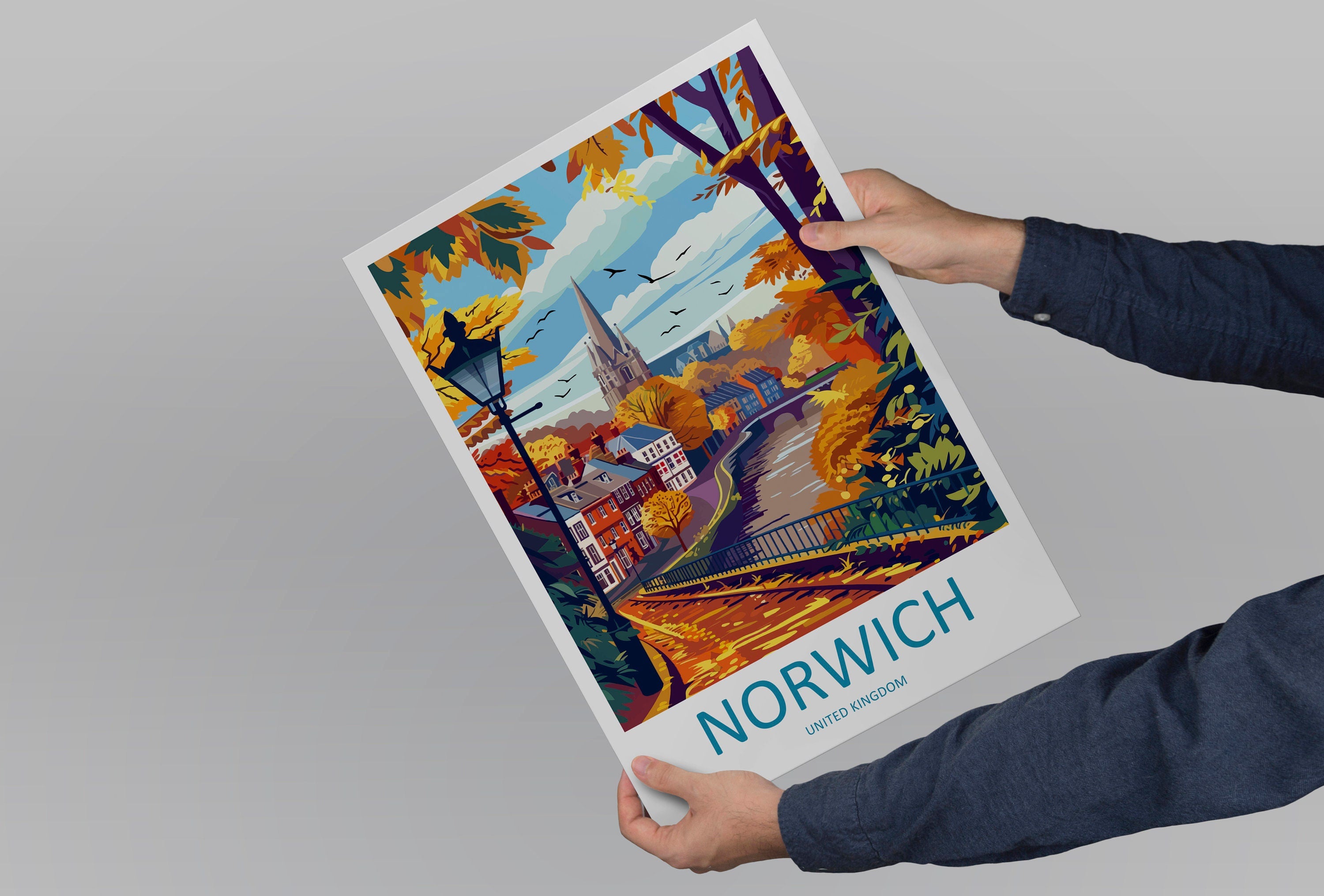 Norwich Travel Print