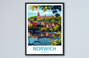 Norwich Travel Print