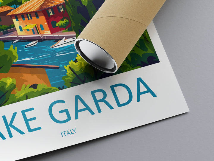 Lake Garda Travel Print Wall Art Lake Garda Wall Hanging Home Decoration Lake Garda Gift Art Lovers Wall Art Print Art Lake Garda Travel Art