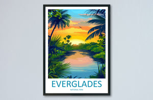 Everglades National Park Travel Print Wall Art Everglades National Park Wall Hanging Home Décor Everglades National Park Gift Art Lovers