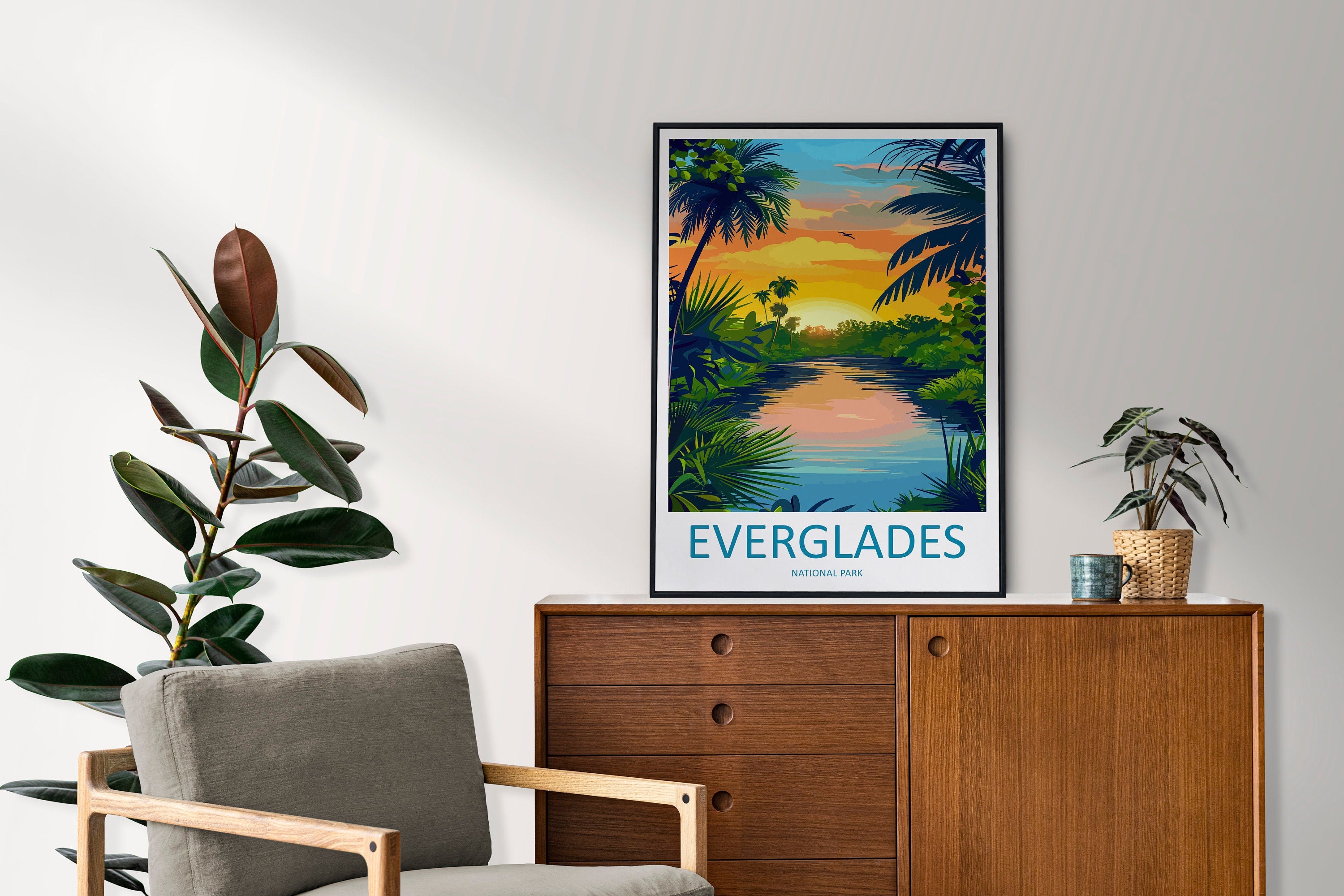 Everglades National Park Travel Print Wall Art Everglades National Park Wall Hanging Home Décor Everglades National Park Gift Art Lovers