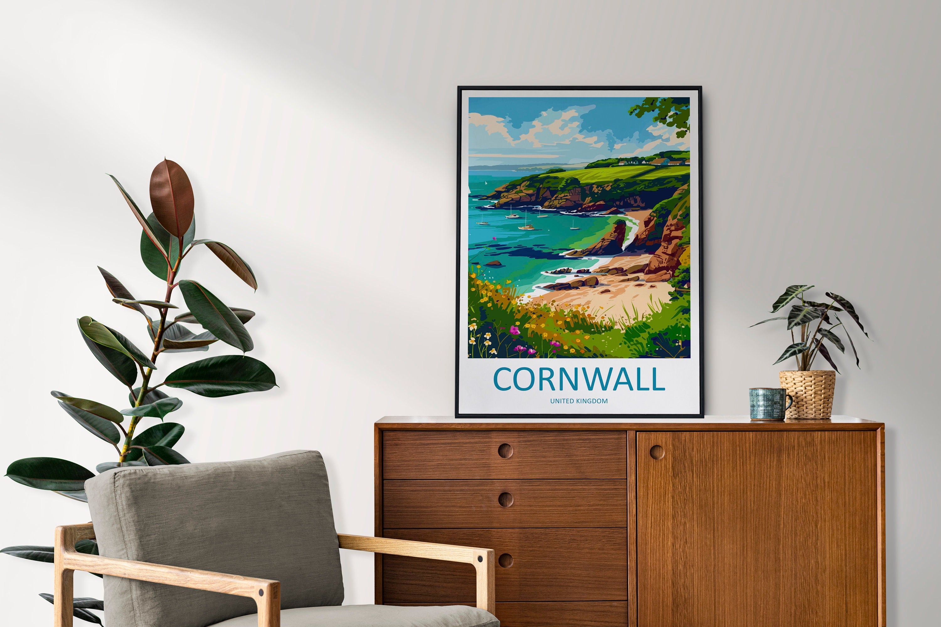 Cornwall Travel Print