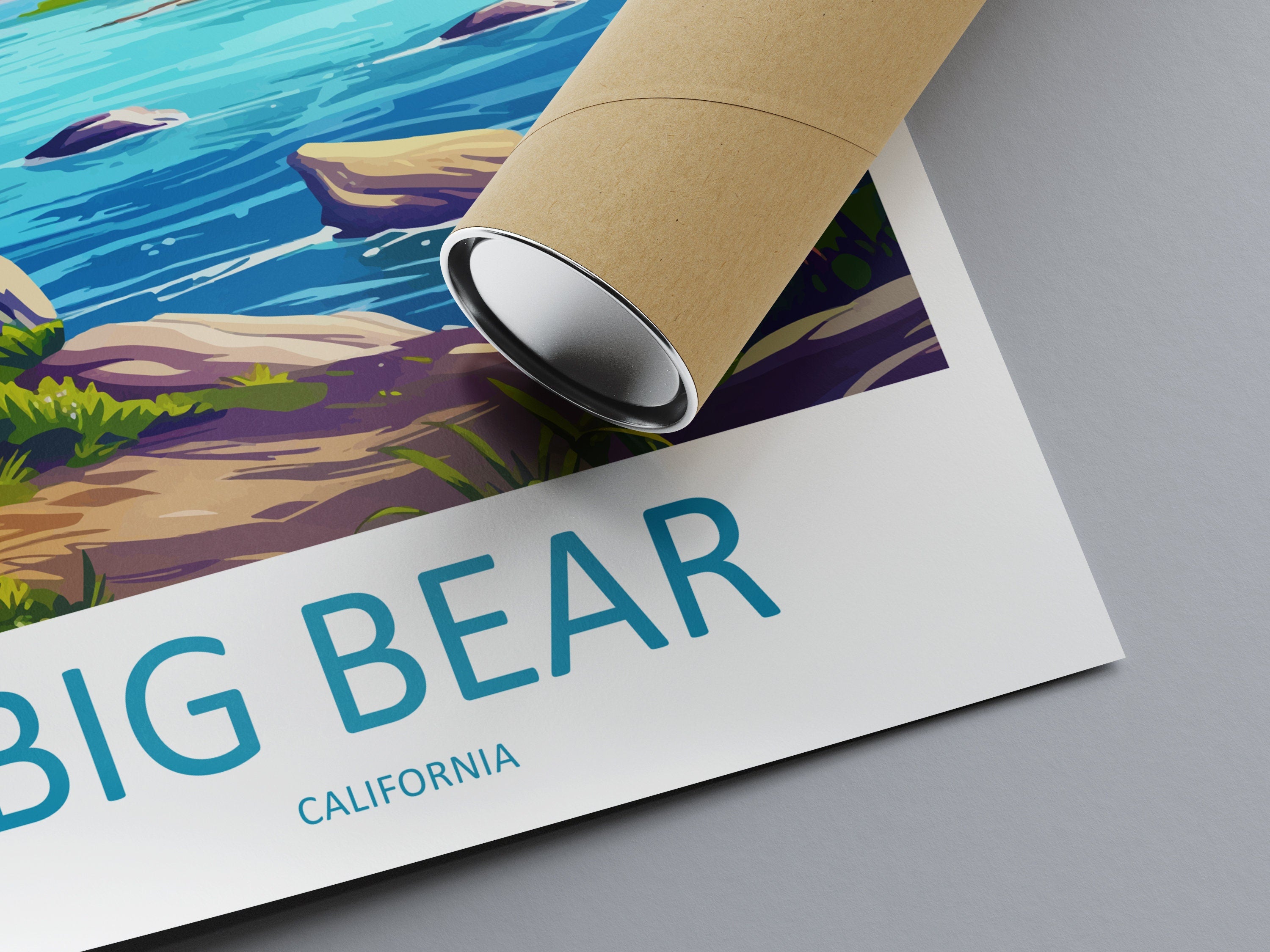 Big Bear Lake Travel Print