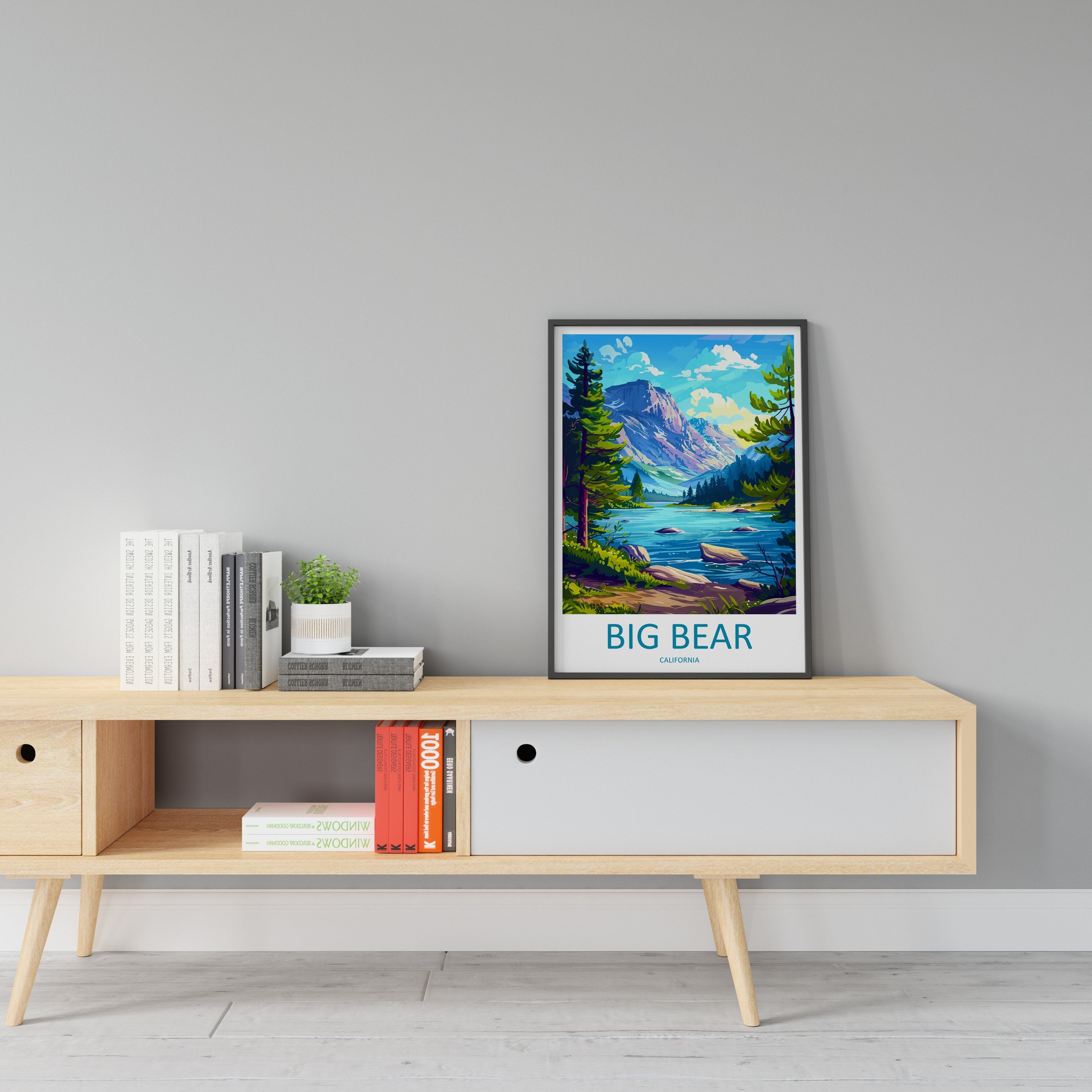 Big Bear Lake Travel Print