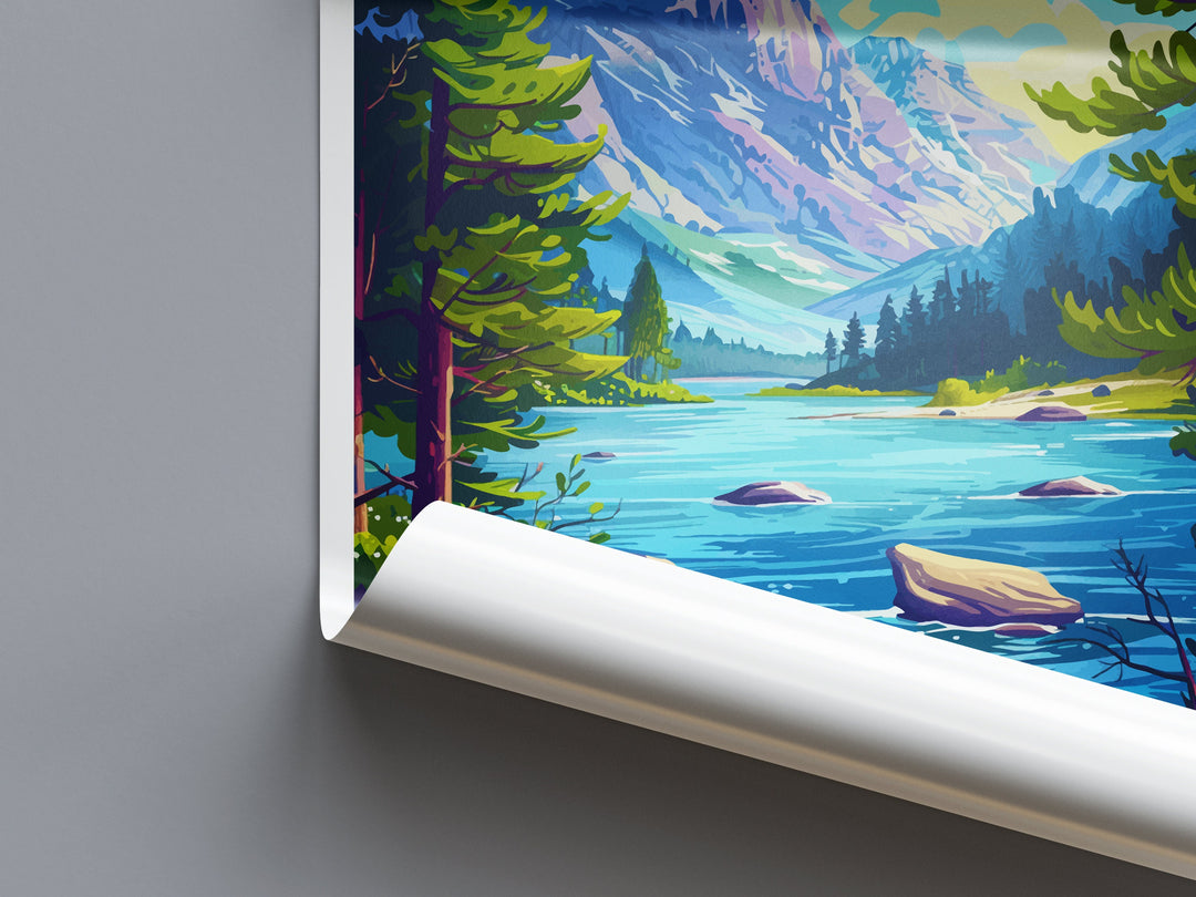 California Travel Print Wall Art California Wall Hanging Home Décor California Gift Art Lovers California Art Lover Gift Lake Art