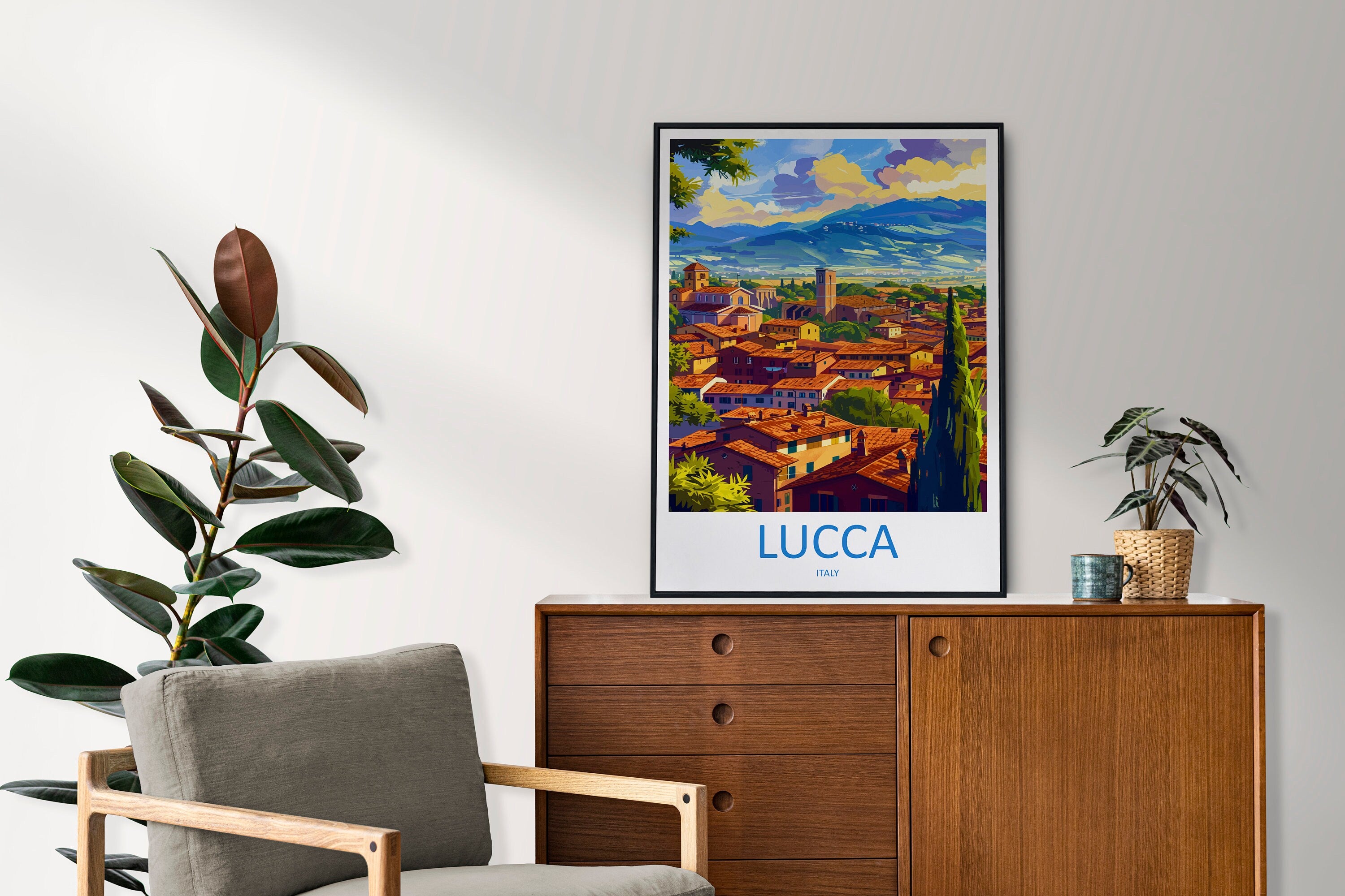 Lucca Travel Print