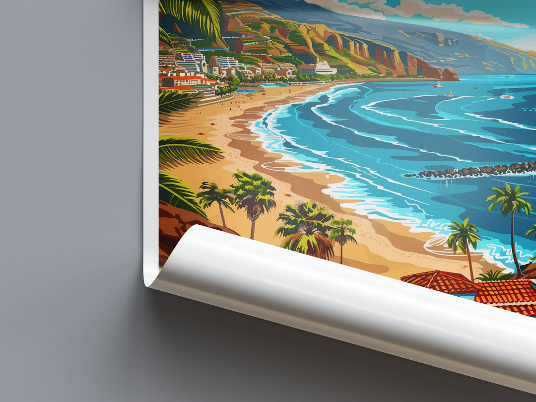 Tenerife Travel Print Wall Art Tenerife Wall Hanging Home Décor Tenerife Gift Art Lovers Spain Art Lover Gift Tenerife Print Spain Wall Art