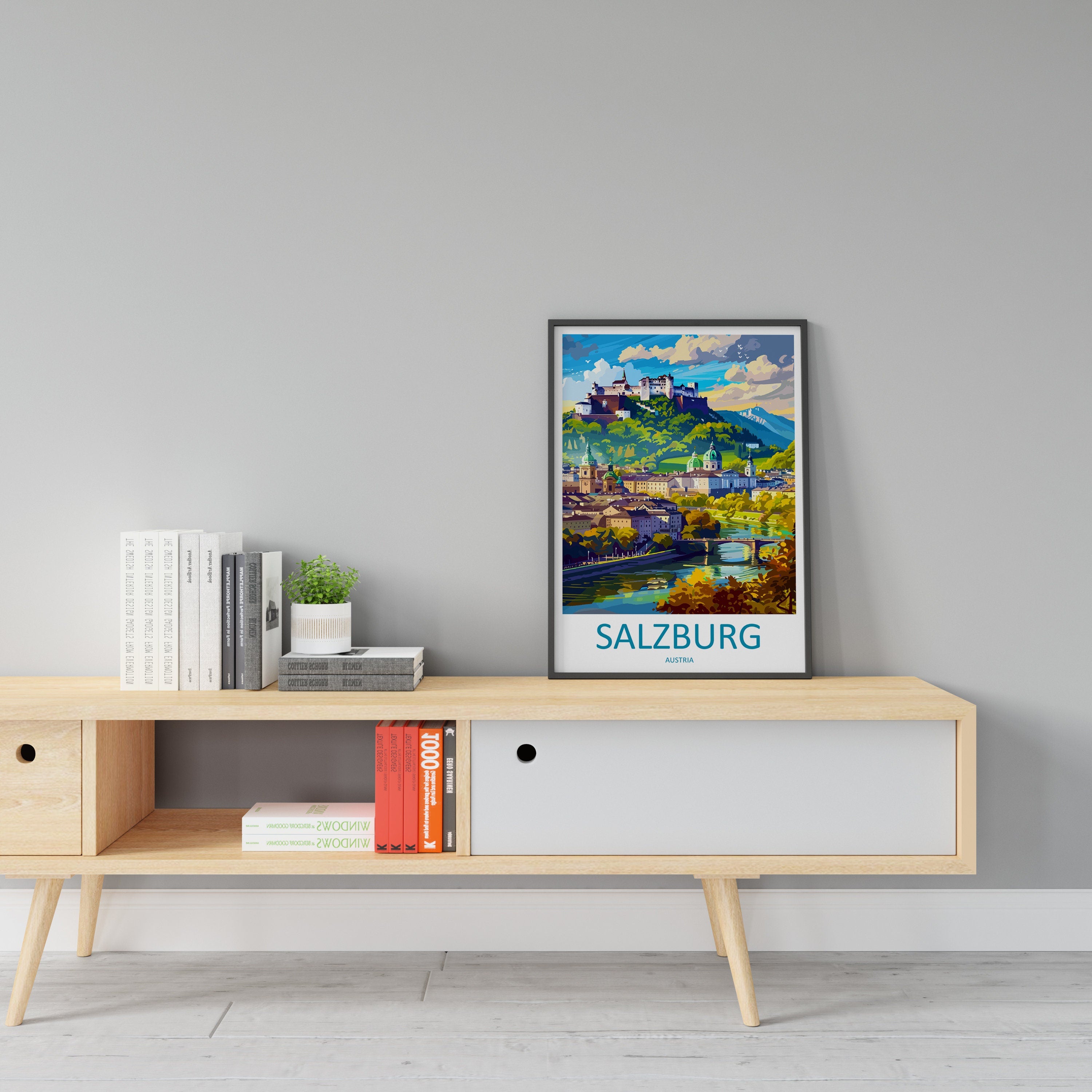 Salzburg Print Salzburg Home Décor Cityscape Art Print Salzburg