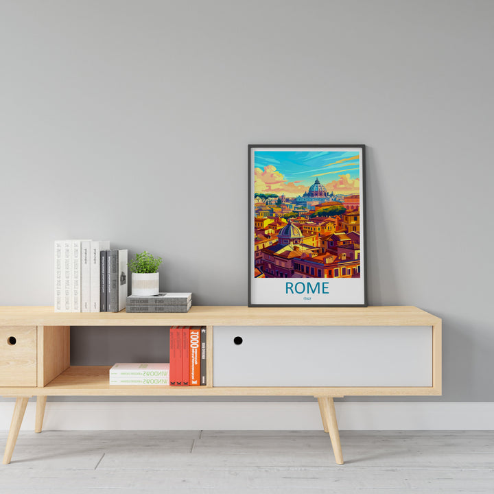 Rome Travel Print Wall Art Rome Wall Hanging Home Décor Rome Gift Art Lovers Italy Art Lover Gift Rome Print Italy Wall Art Decor