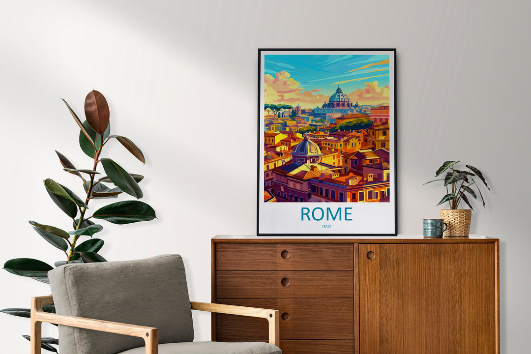 Rome Travel Print Wall Art Rome Wall Hanging Home Décor Rome Gift Art Lovers Italy Art Lover Gift Rome Print Italy Wall Art Decor