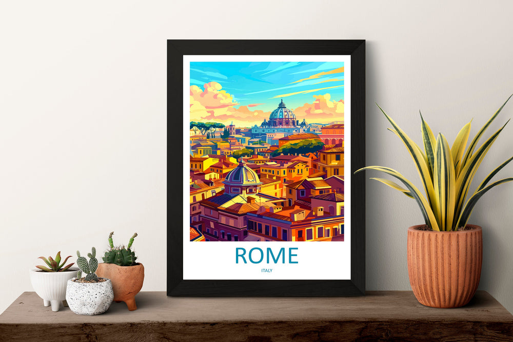 Rome Travel Print Wall Art Rome Wall Hanging Home Décor Rome Gift Art Lovers Italy Art Lover Gift Rome Print Italy Wall Art Decor