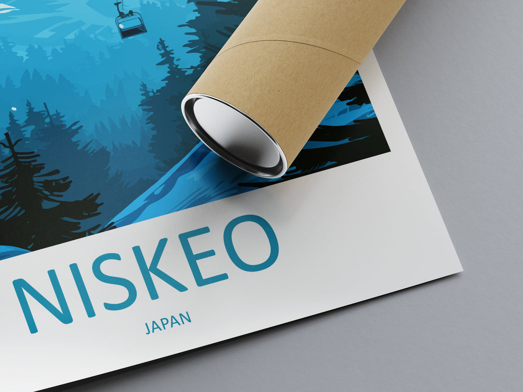 Niseko Travel Print Wall Art Niseko Wall Hanging Home Décor Niseko Gift Art Lovers Ski Art Lover Gift Niseko Print Skiing Niseko Ski Art