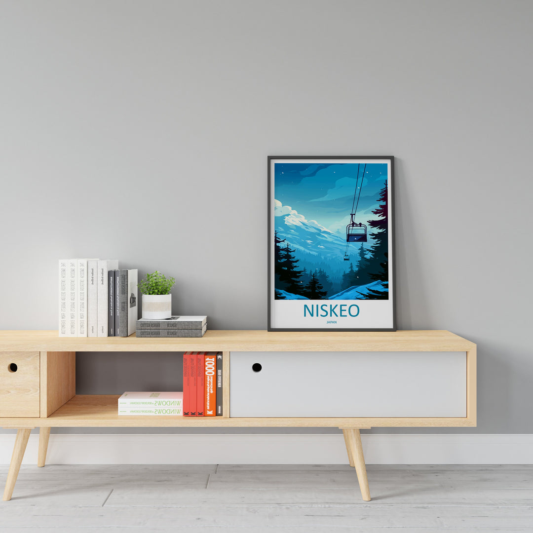 Niseko Travel Print Wall Art Niseko Wall Hanging Home Décor Niseko Gift Art Lovers Ski Art Lover Gift Niseko Print Skiing Niseko Ski Art