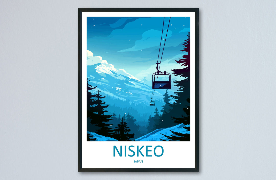 Niseko Travel Print Wall Art Niseko Wall Hanging Home Décor Niseko Gift Art Lovers Ski Art Lover Gift Niseko Print Skiing Niseko Ski Art