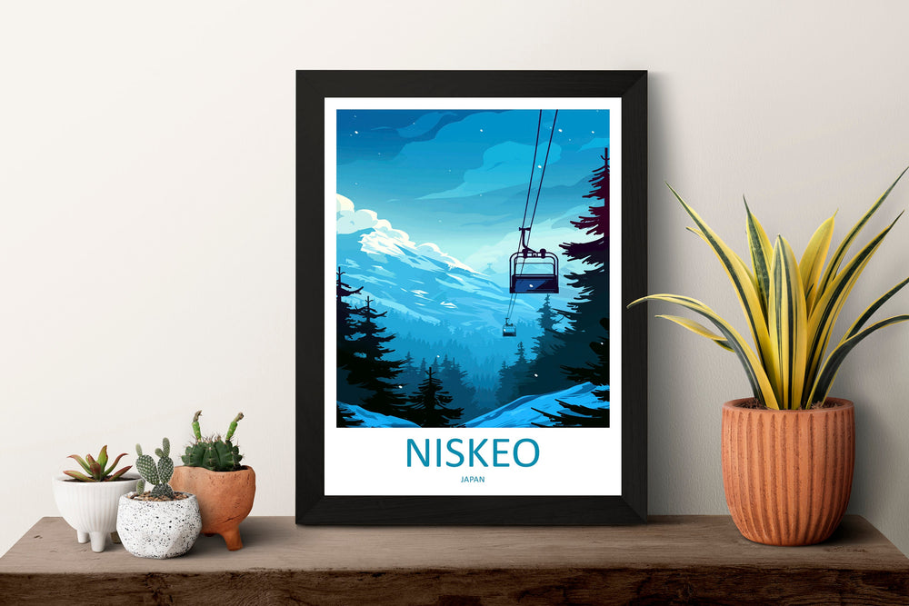 Niseko Travel Print Wall Art Niseko Wall Hanging Home Décor Niseko Gift Art Lovers Ski Art Lover Gift Niseko Print Skiing Niseko Ski Art