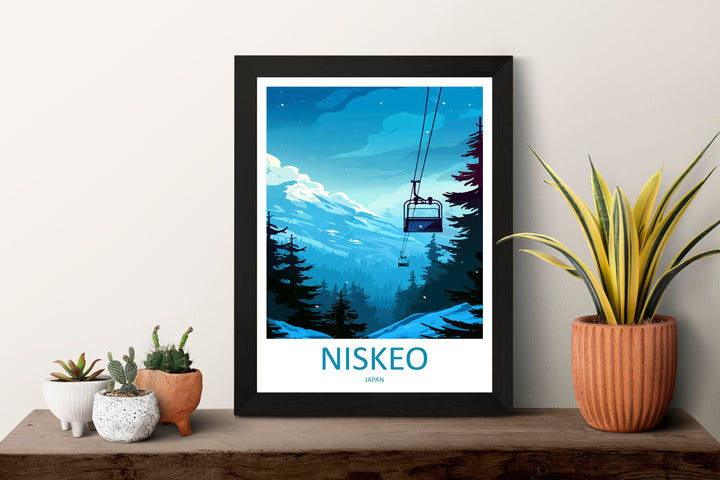 Niseko Travel Print Wall Art Niseko Wall Hanging Home Décor Niseko Gift Art Lovers Ski Art Lover Gift Niseko Print Skiing Niseko Ski Art