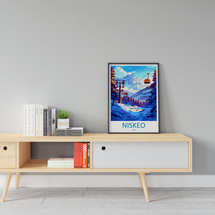Niseko Travel Print Wall Art Niseko Wall Hanging Home Décor Niseko Gift Art Lovers Ski Art Lover Gift Niseko Print Skiing Niseko Ski Art
