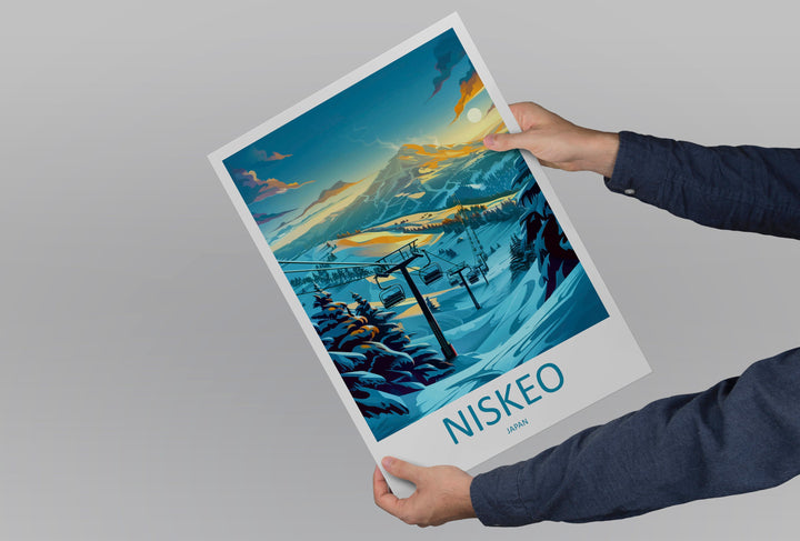 Niseko Travel Print Wall Art Niseko Wall Hanging Home Décor Niseko Gift Art Lovers Ski Art Lover Gift Niseko Print Skiing Niseko Ski Art