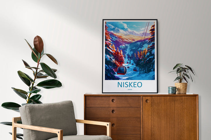 Niseko Travel Print Wall Art Niseko Wall Hanging Home Décor Niseko Gift Art Lovers Ski Art Lover Gift Niseko Print Skiing Niseko Ski Art