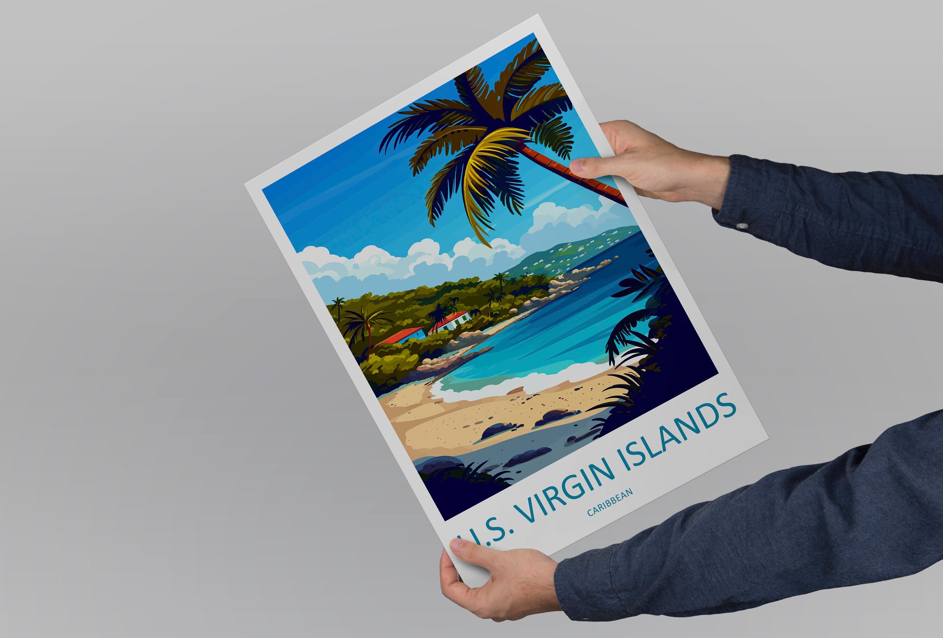 US Virgin Islands Travel Print