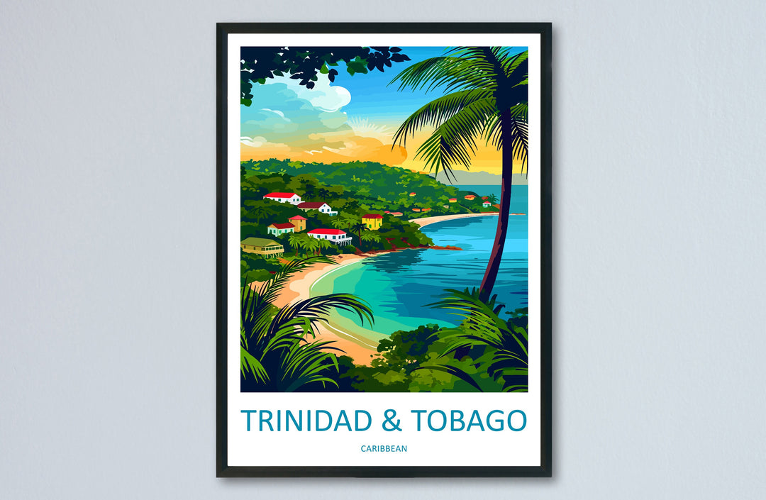 Trinidad and Tobago Travel Print Wall Art Trinidad and Tobago Wall Hanging Home Décor Trinidad and Tobago Gift Art Lovers Wall Art Caribbean