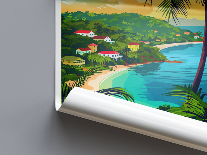 Trinidad and Tobago Travel Print Wall Art Trinidad and Tobago Wall Hanging Home Décor Trinidad and Tobago Gift Art Lovers Wall Art Caribbean
