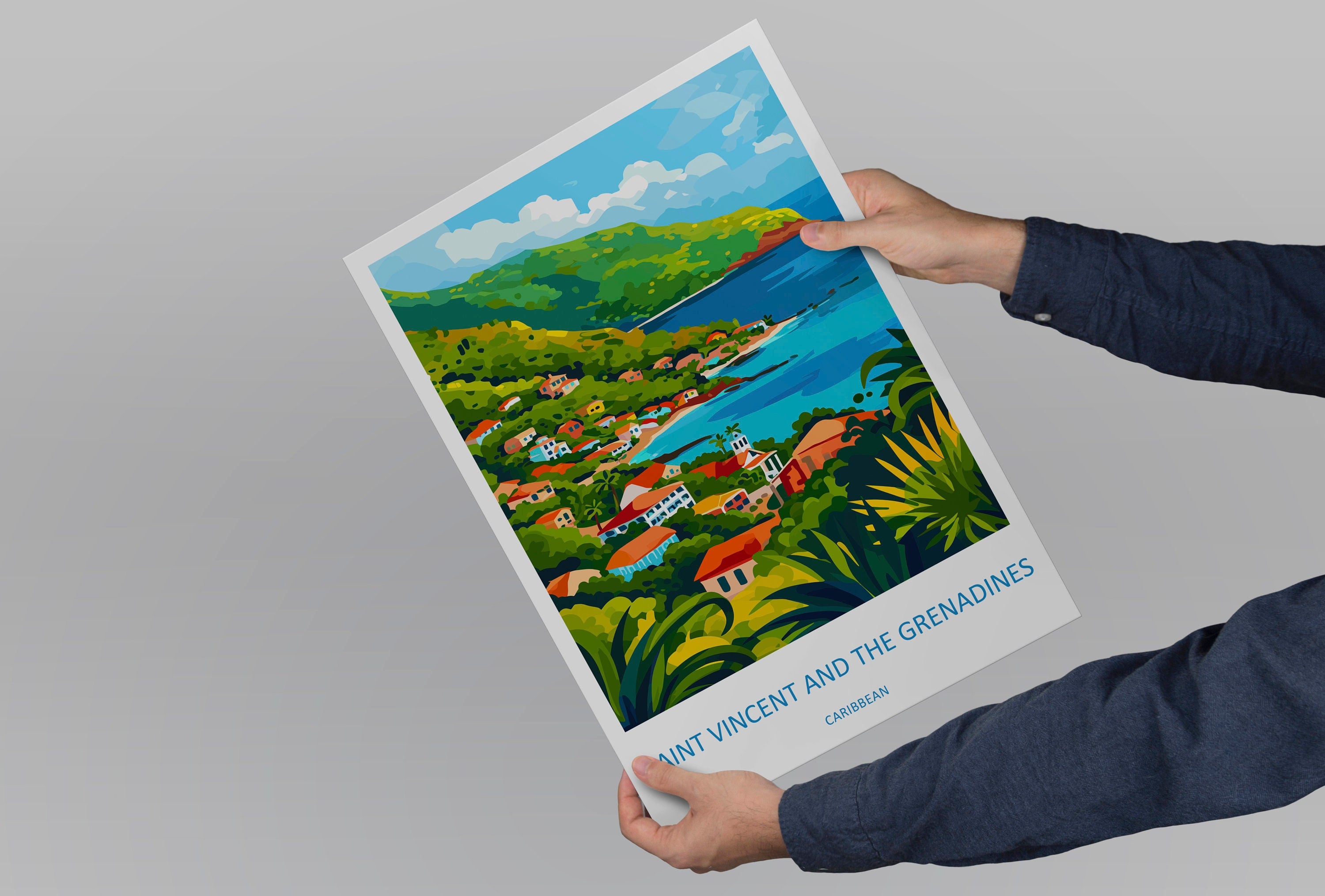 Saint Vincent & The Grenadines Travel Print