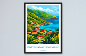 Saint Vincent & The Grenadines Travel Print