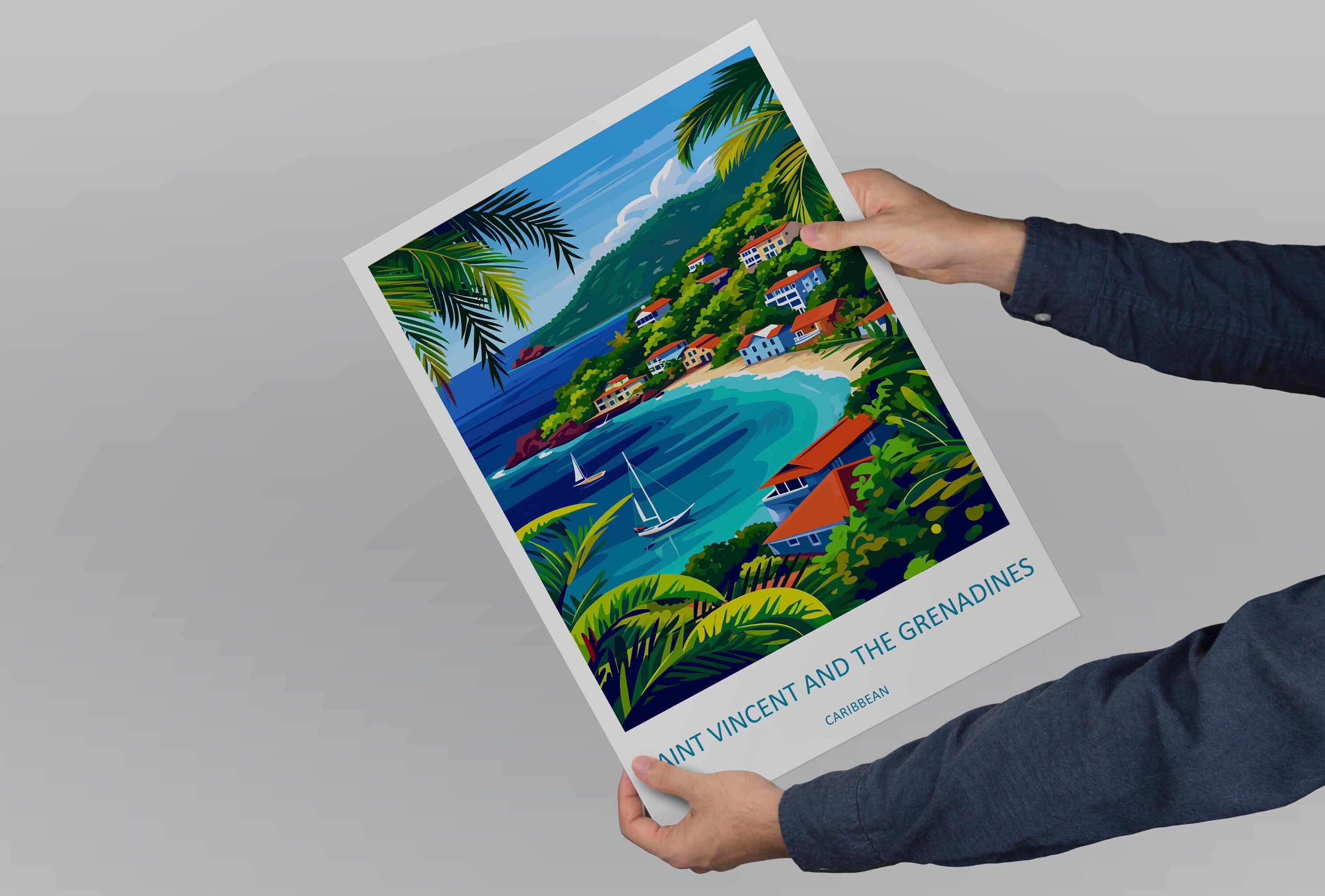 Saint Vincent & The Grenadines Travel Print