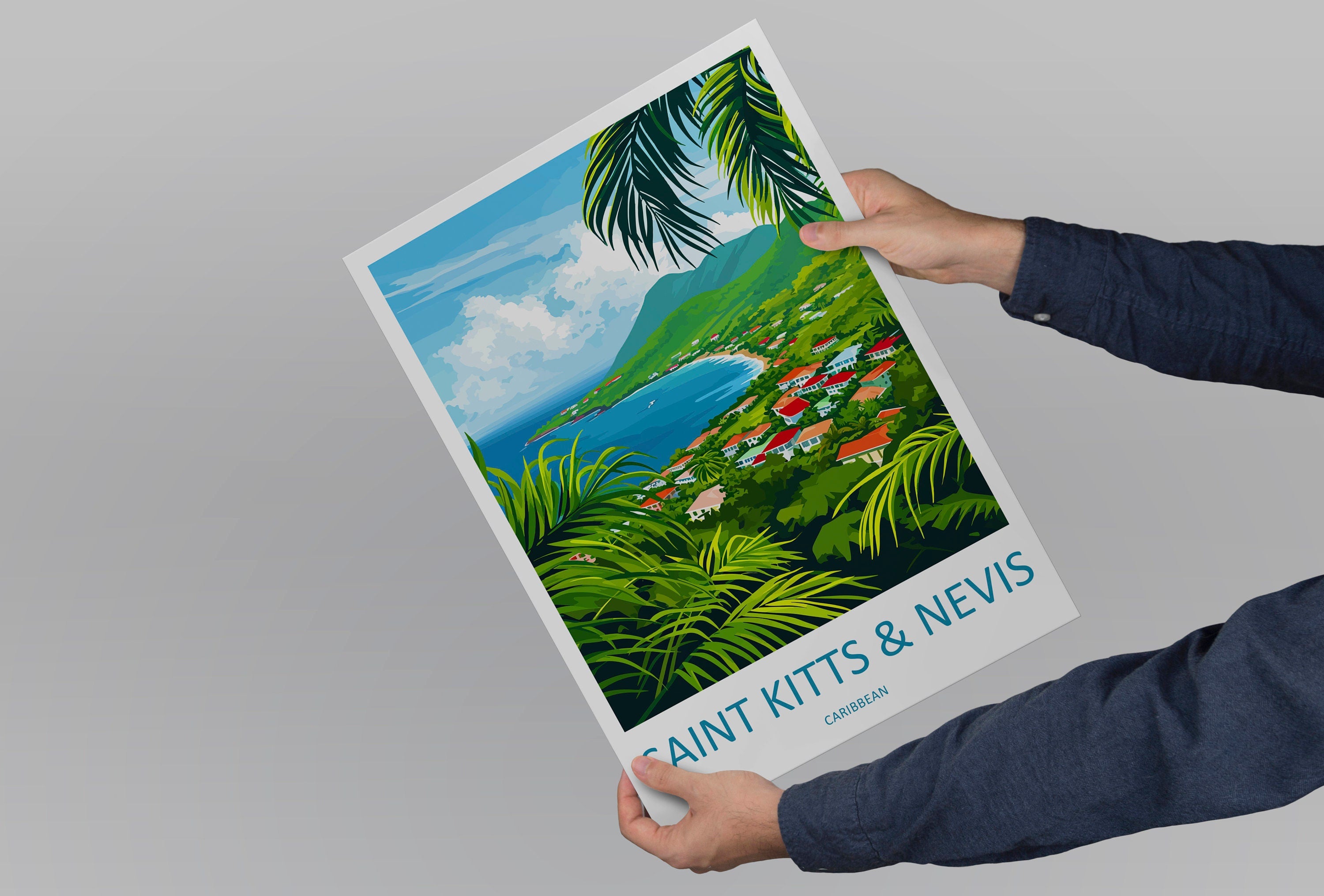 Saint Kitts And Nevis Travel Print