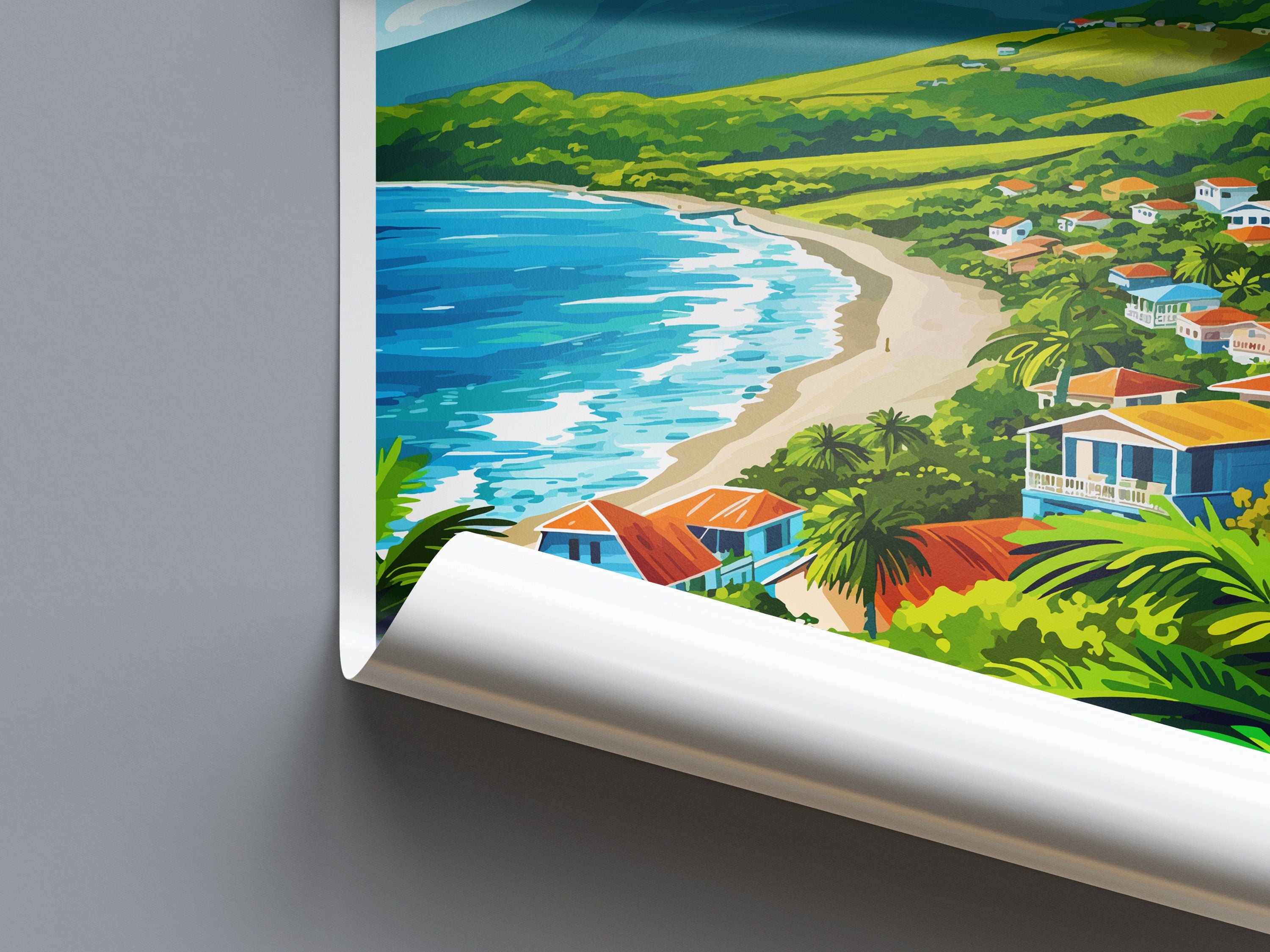 Saint Kitts And Nevis Travel Print