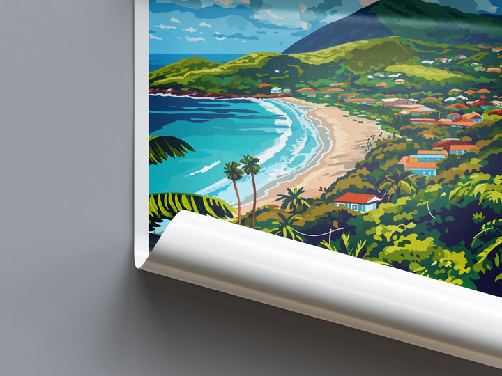 Saint Kitts And Nevis Travel Print Wall Art Saint Kitts And Nevis Wall Hanging Home Décor Saint Kitts And Nevis Gift Art Lovers Caribbean
