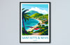 Saint Kitts And Nevis Travel Print