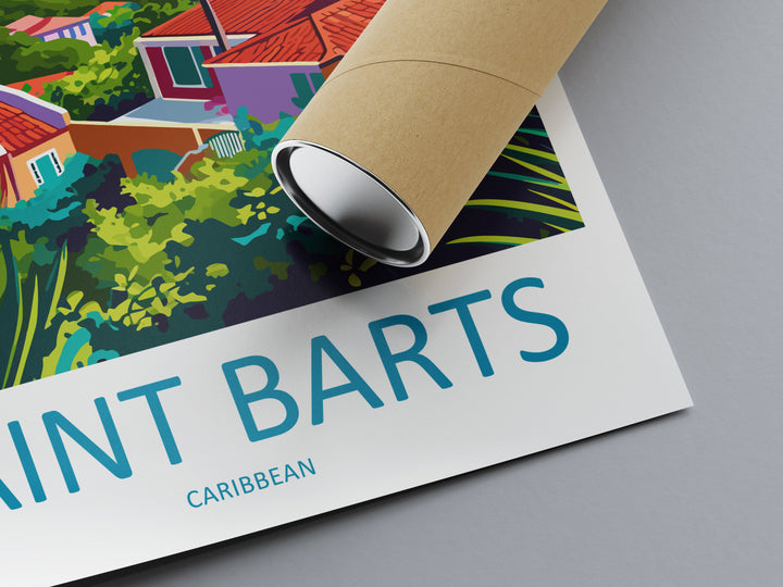 St Barts Travel Digital Print St Barts Home Décor St Barts Art Print St Barts Wall Print For Caribbean Gift For St Barts Wall Art St Barts