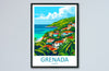 Grenada Travel Print