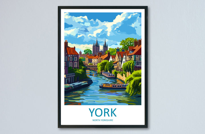 York Travel Print Wall Art York Wall Hanging Home Décor York Gift Art Lovers England Art Lover Gift Print Artwork Yorkshire Art
