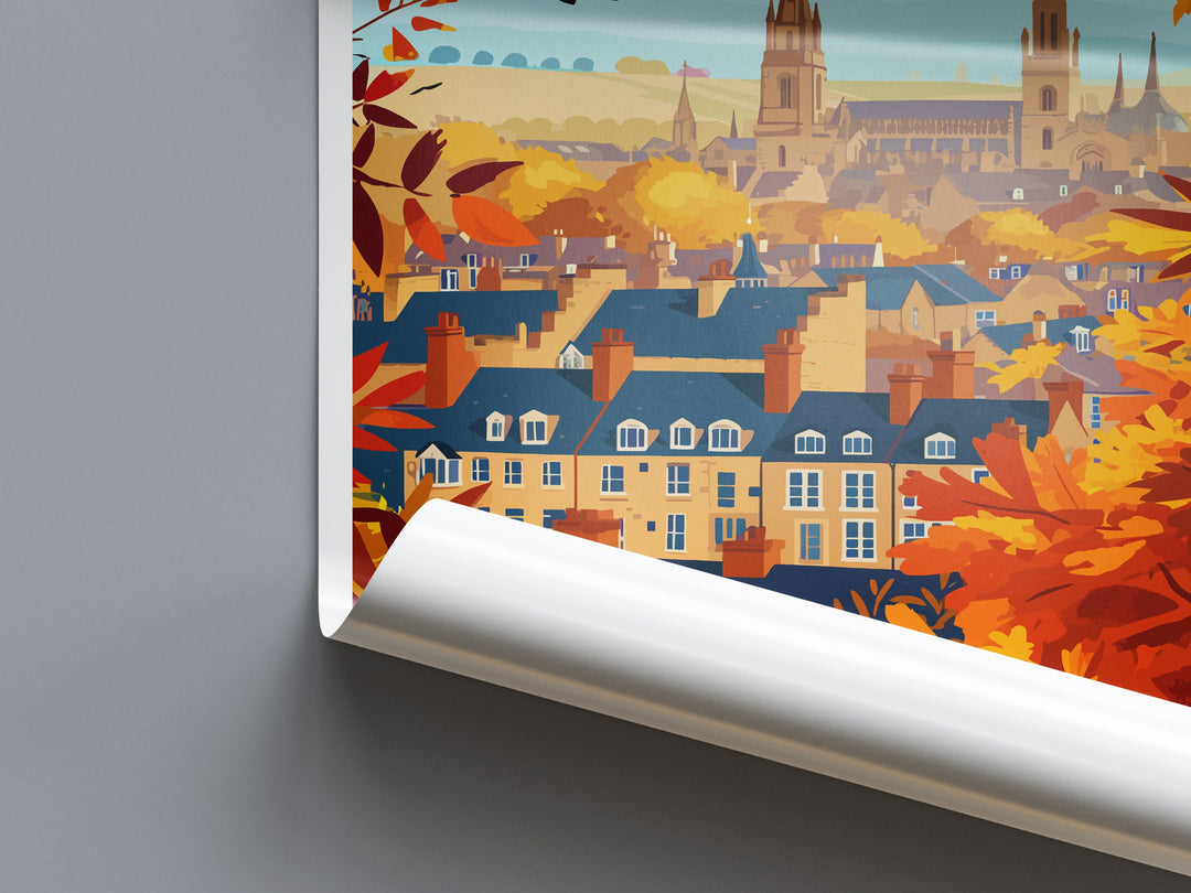 Oxford Travel Print Wall Art Oxford Wall Hanging Home Décor Oxford Gift Art Lovers England Art Lover Gift Poster Oxford Art Oxford Poster