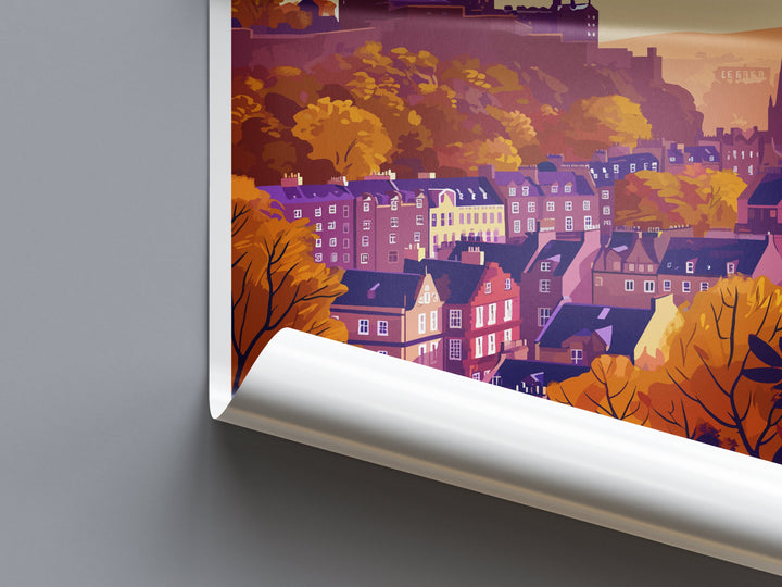 Edinburgh Cityscape Print Edinburgh Home Decor European City Art Print Edinburgh Wall Art Scotland Enthusiast Gift Wall Hanging Edinburgh