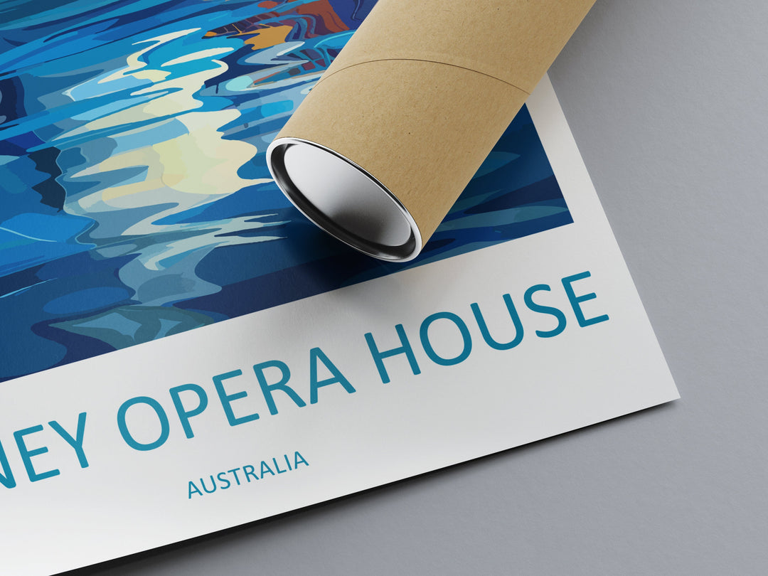 Sydney Opera House Travel Print Wall Art Sydney Opera House Wall Hanging Home Décor Sydney Gift Art Lovers Wall Art Australia Poster Decor