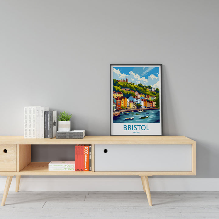 Bristol Travel Print Wall Art Bristol Wall Hanging Home Décor Bristol Gift Art Lovers England Art Lover Gift Bristol Bridge City Art Print