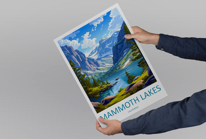 Lake Mammoth Travel Print Wall Art Lake Mammoth Wall Hanging Home Décor Lake Mammoth Gift Art Lovers California Art Lover Gift