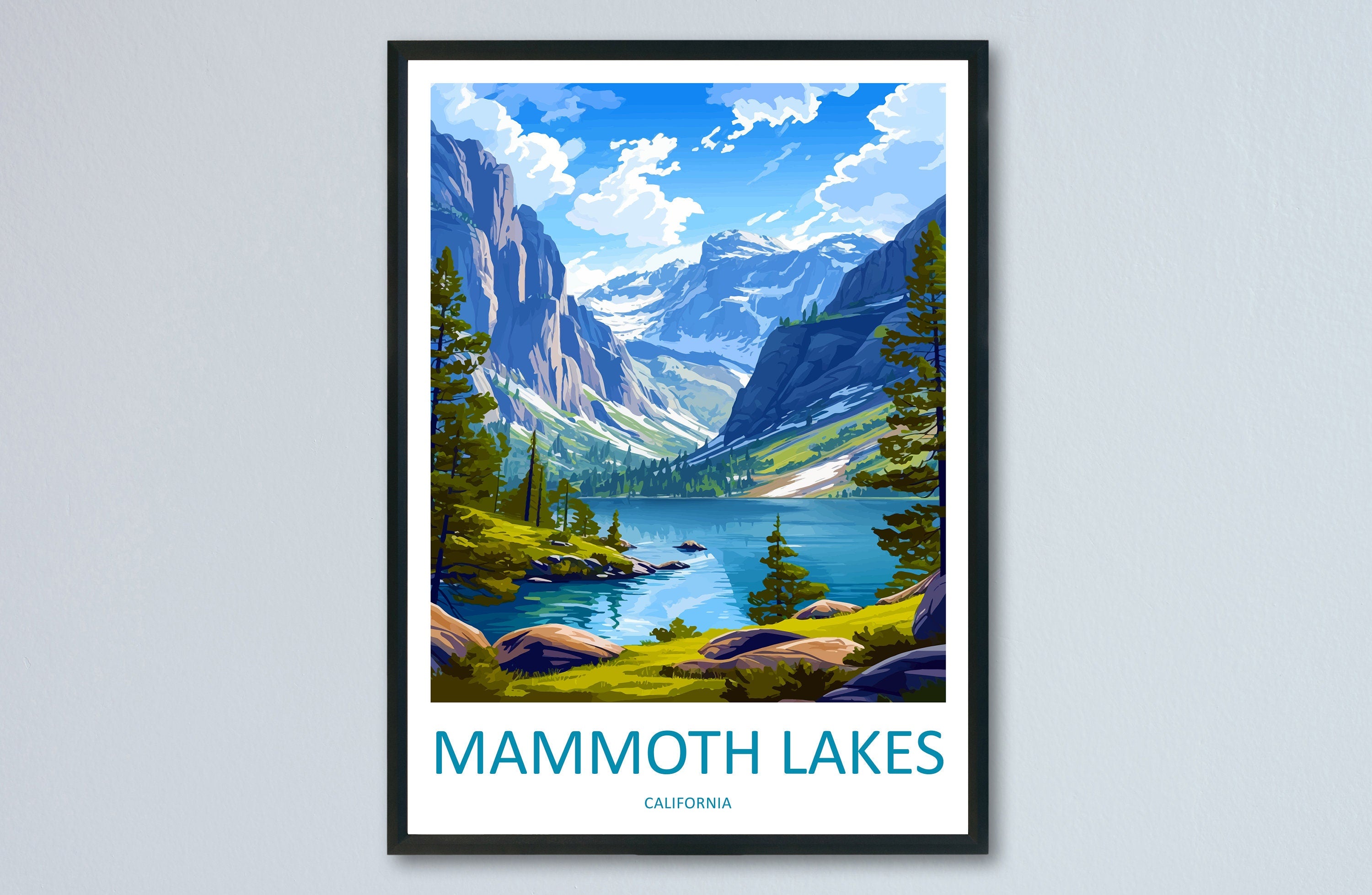 Lake Mammoth Travel Print