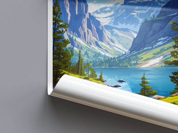 Lake Mammoth Travel Print Wall Art Lake Mammoth Wall Hanging Home Décor Lake Mammoth Gift Art Lovers California Art Lover Gift