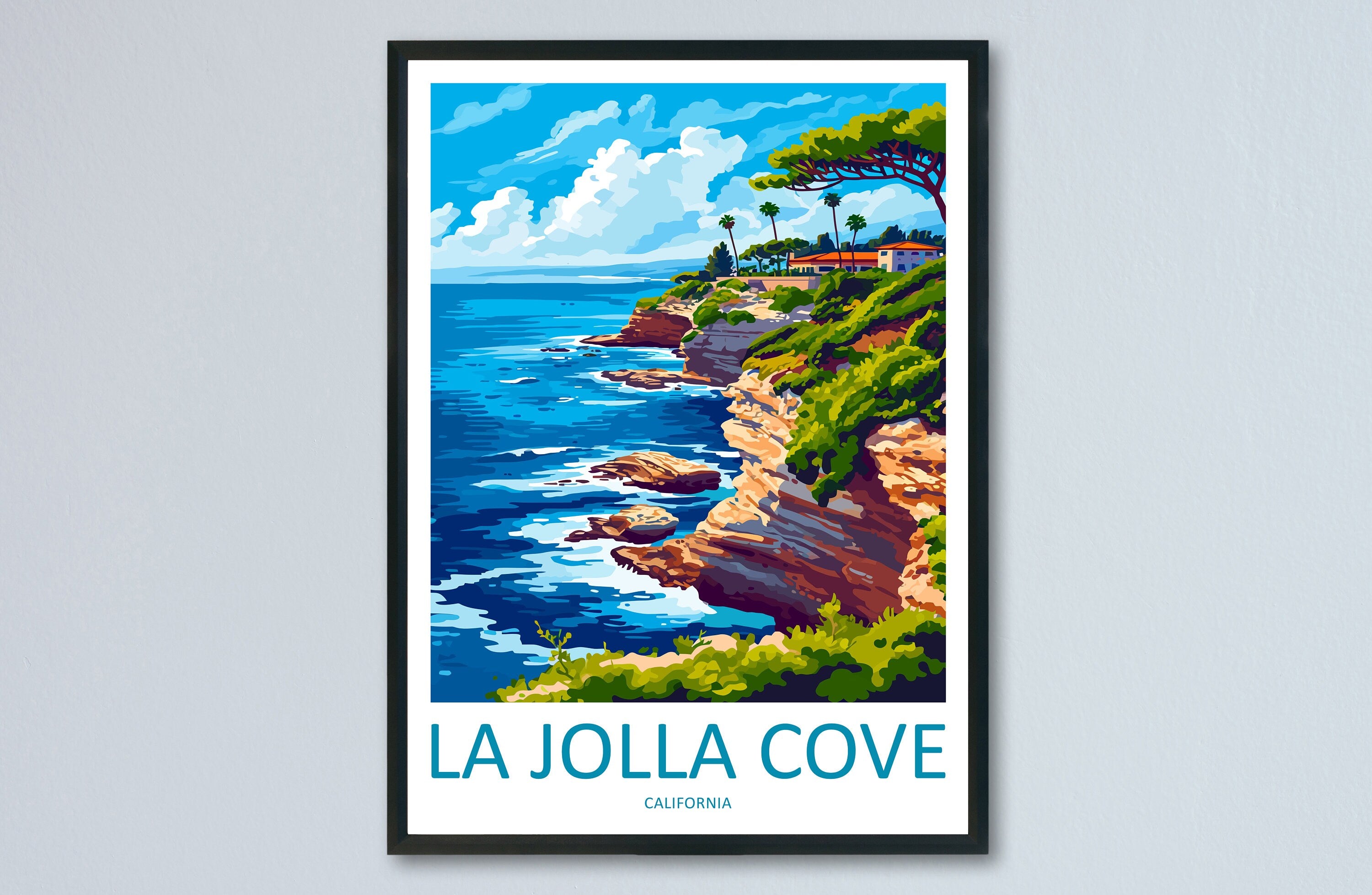 La Jolla Cove Travel Print